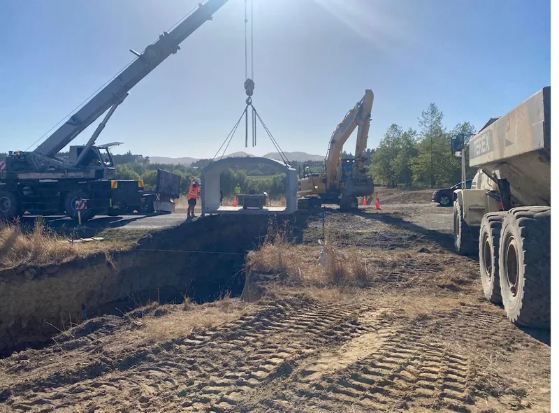 Culvert lift on a rural crossing